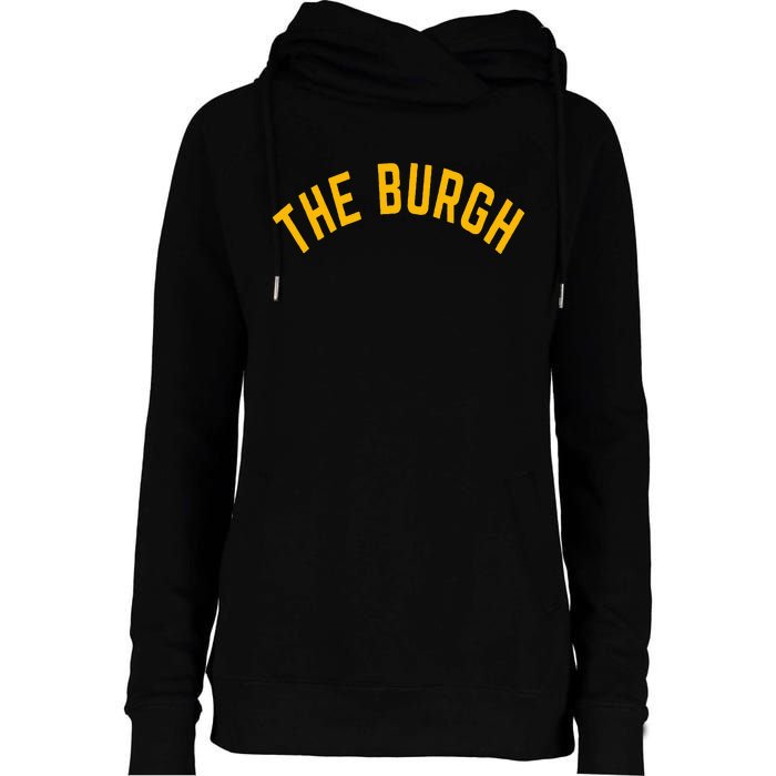 Pittsburgh Steel City The Burgh Funny 412 Pennsylvania Womens Funnel Neck Pullover Hood