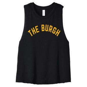 Pittsburgh Steel City The Burgh Funny 412 Pennsylvania Women's Racerback Cropped Tank