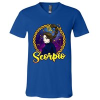 Pretty Scorpio Constellation Zodiac October November Gift V-Neck T-Shirt