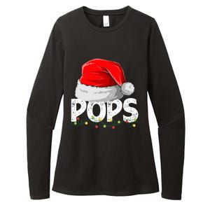 Pops Santa Christmas Family Matching Pajamas Papa Xmas Gift Womens CVC Long Sleeve Shirt