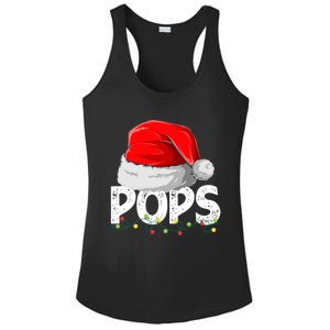 Pops Santa Christmas Family Matching Pajamas Papa Xmas Gift Ladies PosiCharge Competitor Racerback Tank