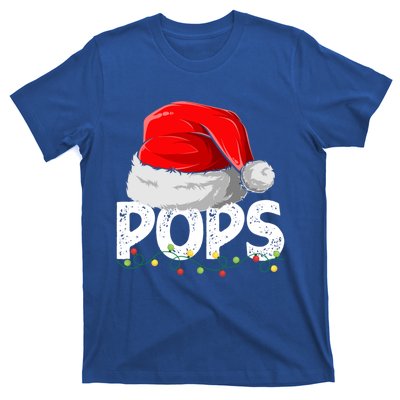 Pops Santa Christmas Family Matching Pajamas Papa Xmas Gift T-Shirt