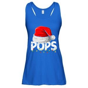 Pops Santa Christmas Family Matching Pajamas Papa Xmas Gift Ladies Essential Flowy Tank