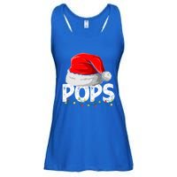 Pops Santa Christmas Family Matching Pajamas Papa Xmas Gift Ladies Essential Flowy Tank