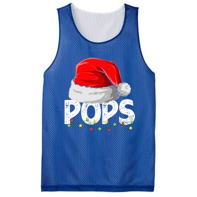 Pops Santa Christmas Family Matching Pajamas Papa Xmas Gift Mesh Reversible Basketball Jersey Tank