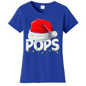 Pops Santa Christmas Family Matching Pajamas Papa Xmas Gift Women's T-Shirt