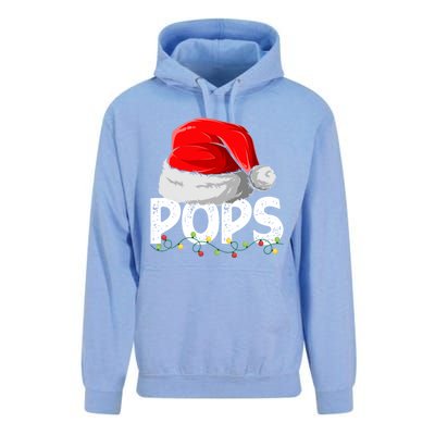 Pops Santa Christmas Family Matching Pajamas Papa Xmas Gift Unisex Surf Hoodie