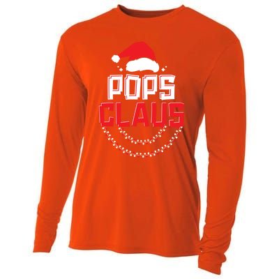 Pops Santa Claus Christmas Matching Funny Costume Gift Cooling Performance Long Sleeve Crew