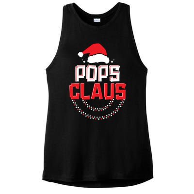 Pops Santa Claus Christmas Matching Funny Costume Gift Ladies PosiCharge Tri-Blend Wicking Tank