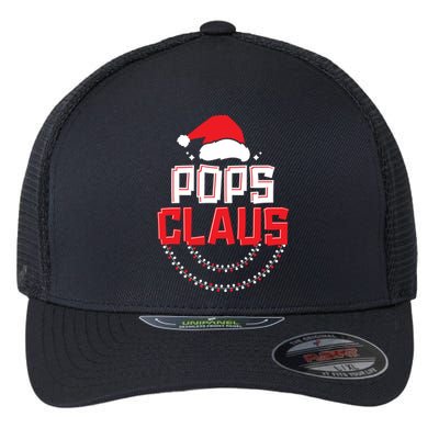 Pops Santa Claus Christmas Matching Funny Costume Gift Flexfit Unipanel Trucker Cap