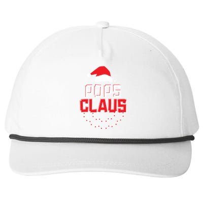 Pops Santa Claus Christmas Matching Funny Costume Gift Snapback Five-Panel Rope Hat