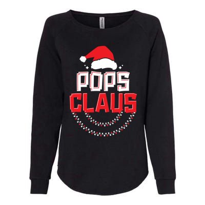 Pops Santa Claus Christmas Matching Funny Costume Gift Womens California Wash Sweatshirt