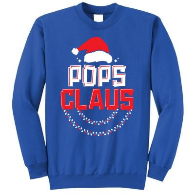 Pops Santa Claus Christmas Matching Funny Costume Gift Tall Sweatshirt