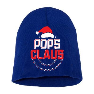 Pops Santa Claus Christmas Matching Funny Costume Gift Short Acrylic Beanie