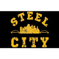 Pittsburgh Steel City Skyline Bridges 412 Home Vintage Bumper Sticker