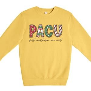 Pacu Squad Crew Nurse Christmas Post Anesthesia Care Unit Gift Premium Crewneck Sweatshirt