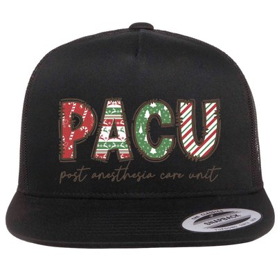 Pacu Squad Crew Nurse Christmas Post Anesthesia Care Unit Gift Flatbill Hat