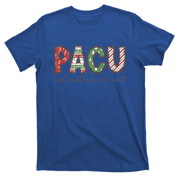 Pacu Squad Crew Nurse Christmas Post Anesthesia Care Unit Gift T-Shirt