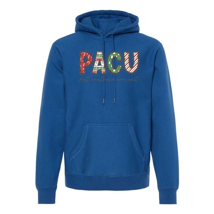 Pacu Squad Crew Nurse Christmas Post Anesthesia Care Unit Gift Premium Hoodie