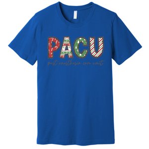 Pacu Squad Crew Nurse Christmas Post Anesthesia Care Unit Gift Premium T-Shirt