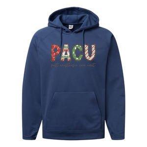 Pacu Squad Crew Nurse Christmas Post Anesthesia Care Unit Gift Performance Fleece Hoodie