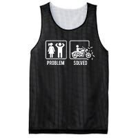 Problem Solved Couple Motorcycle Biker Rider Motorbike Mesh Reversible Basketball Jersey Tank