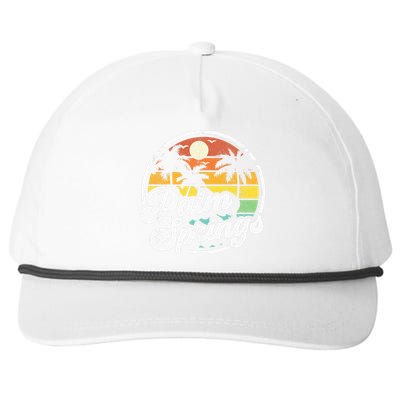 Palm Springs California Beach Retro Vintage Vacation Gift Snapback Five-Panel Rope Hat