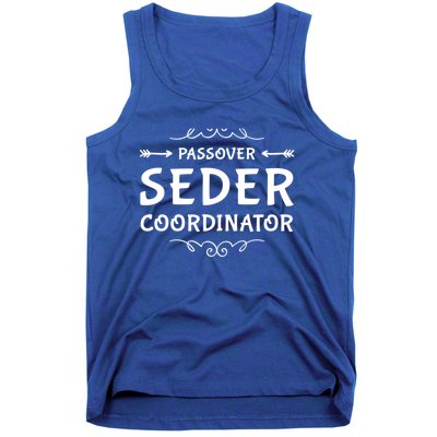 Passover Seder Coordinator Matzah Four Cups Afiko Dayenu Gift Tank Top