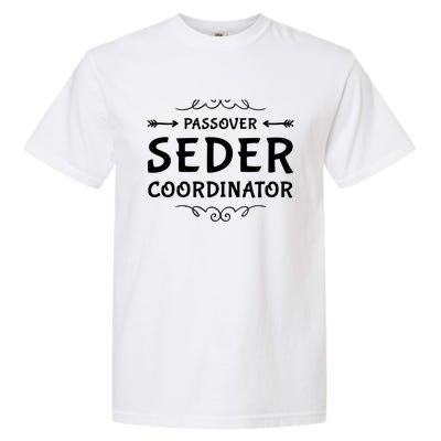 Passover Seder Coordinator Matzah Four Cups Afiko Dayenu Gift Garment-Dyed Heavyweight T-Shirt