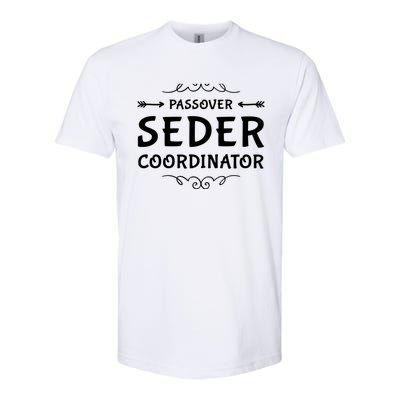 Passover Seder Coordinator Matzah Four Cups Afiko Dayenu Gift Softstyle CVC T-Shirt