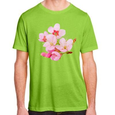 Pink Springtime Cherry Blossoms Sakura Adult ChromaSoft Performance T-Shirt