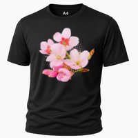 Pink Springtime Cherry Blossoms Sakura Cooling Performance Crew T-Shirt