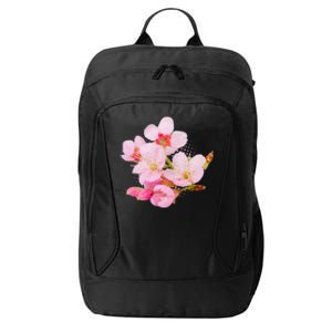 Pink Springtime Cherry Blossoms Sakura City Backpack