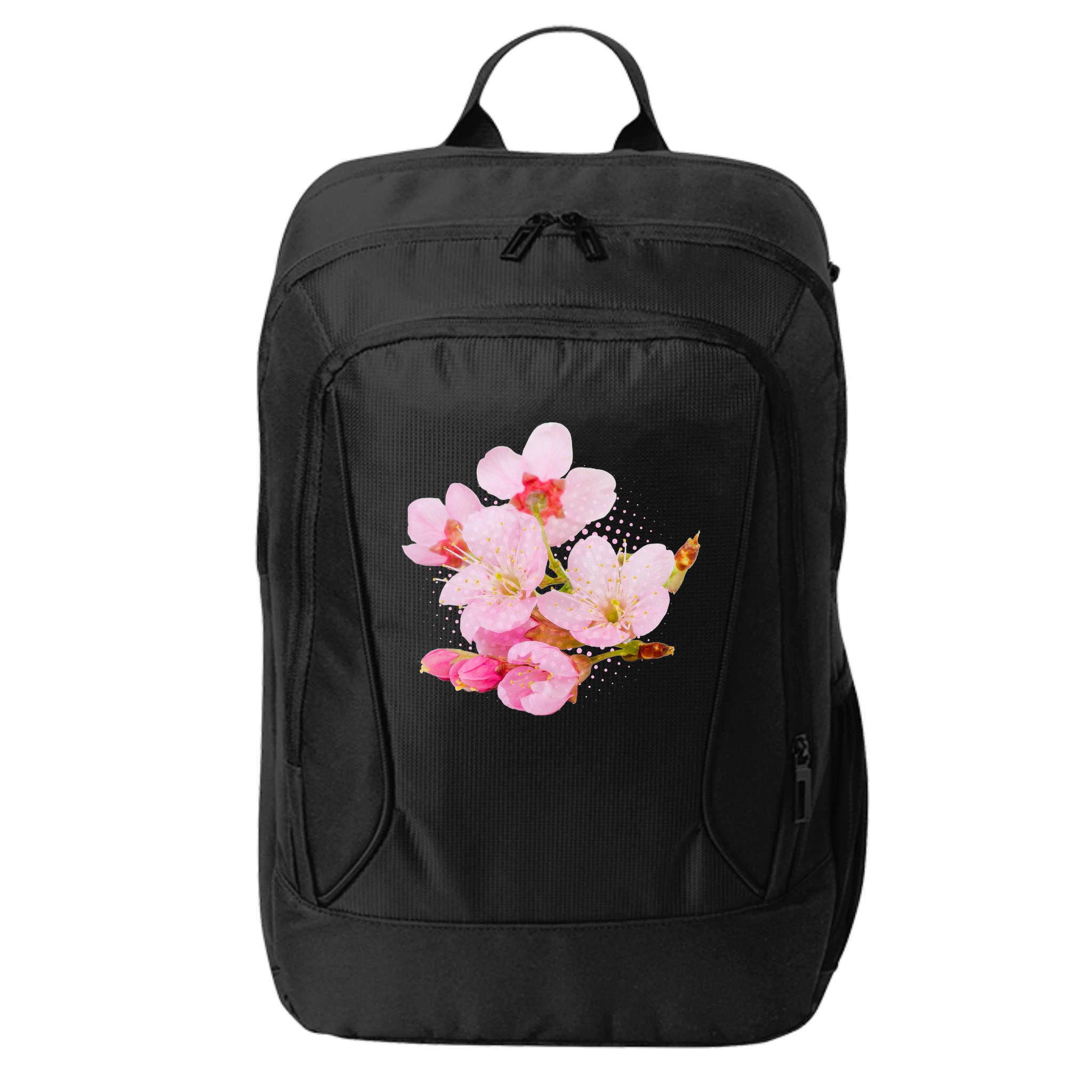 Pink Springtime Cherry Blossoms Sakura City Backpack