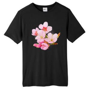 Pink Springtime Cherry Blossoms Sakura Tall Fusion ChromaSoft Performance T-Shirt