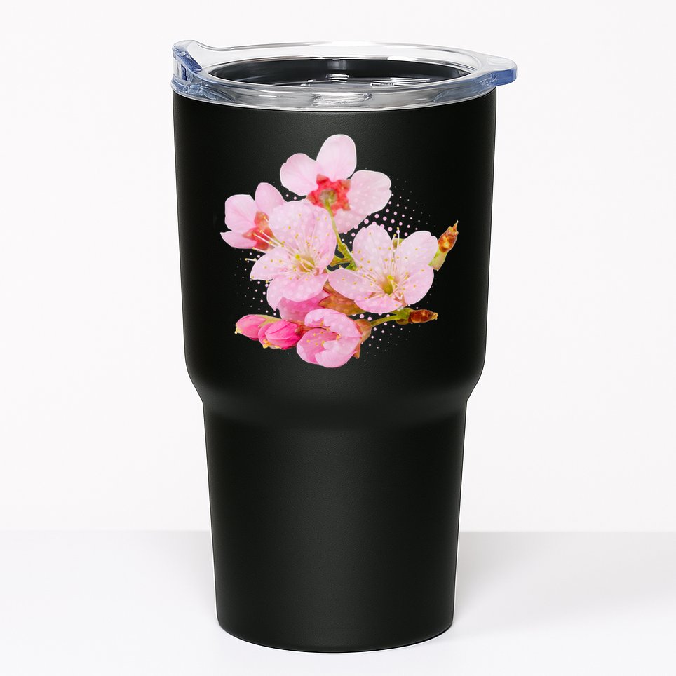 Pink Springtime Cherry Blossoms Sakura Tumbler