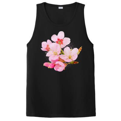 Pink Springtime Cherry Blossoms Sakura PosiCharge Competitor Tank