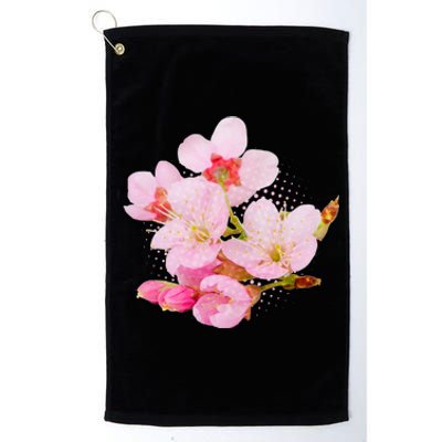 Pink Springtime Cherry Blossoms Sakura Platinum Collection Golf Towel