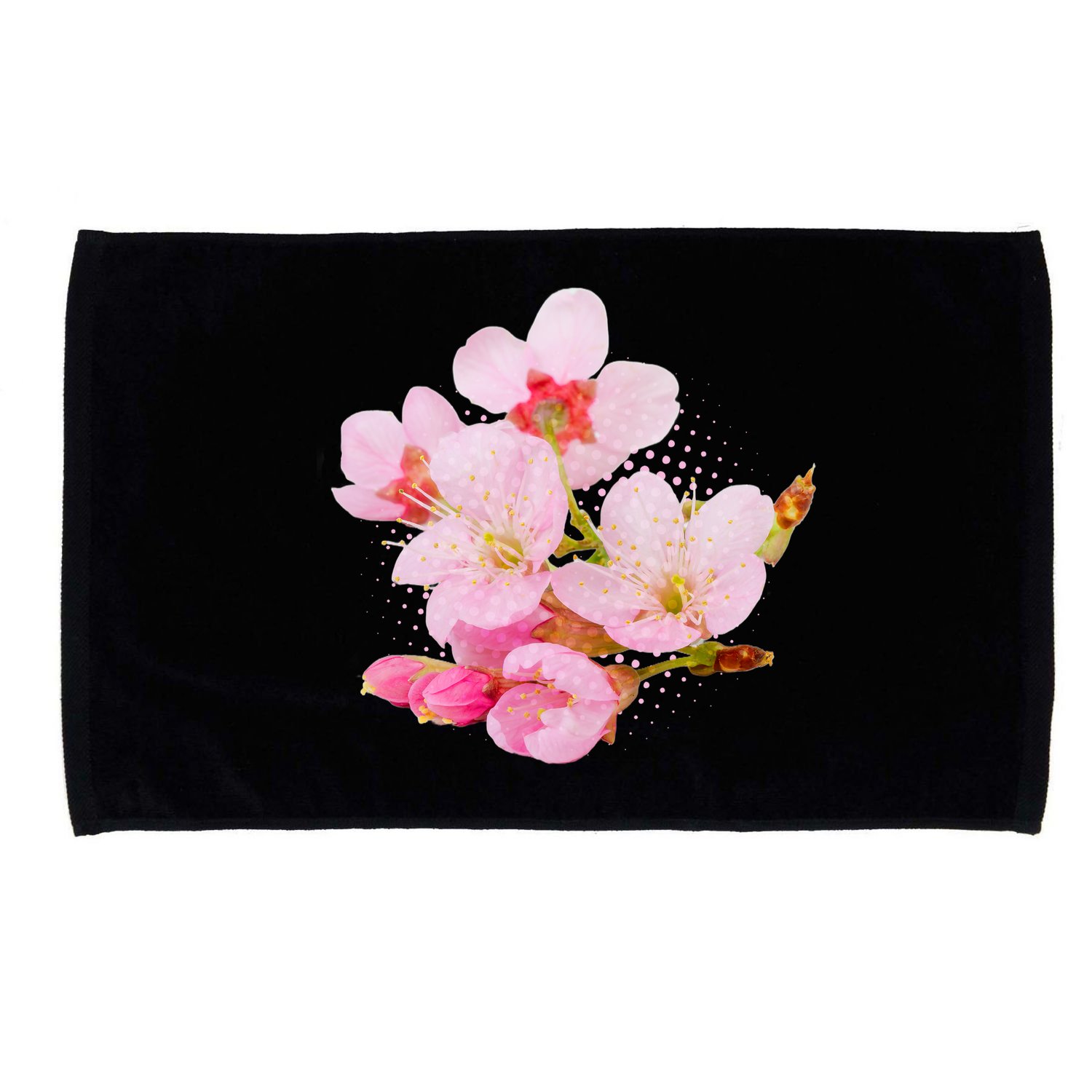 Pink Springtime Cherry Blossoms Sakura Microfiber Hand Towel