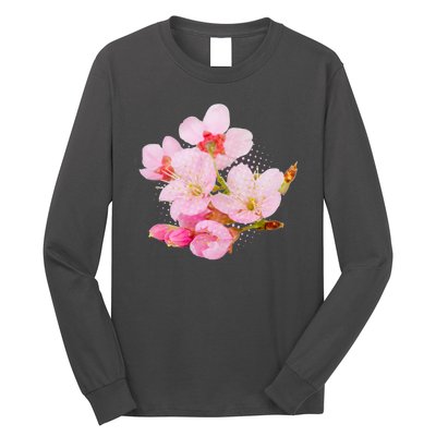 Pink Springtime Cherry Blossoms Sakura Long Sleeve Shirt