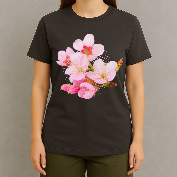 Pink Springtime Cherry Blossoms Sakura T-Shirt