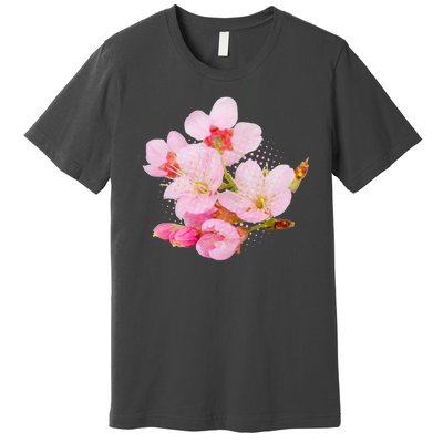 Pink Springtime Cherry Blossoms Sakura Premium T-Shirt