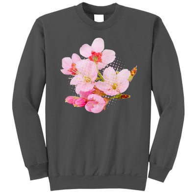 Pink Springtime Cherry Blossoms Sakura Tall Sweatshirt