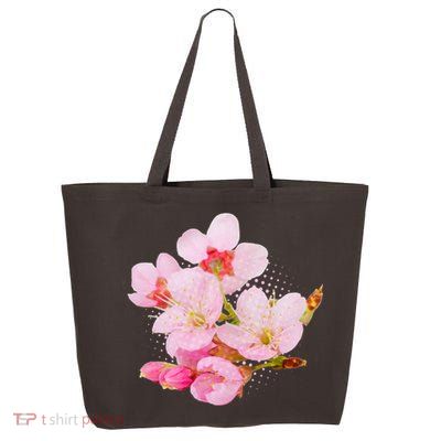 Pink Springtime Cherry Blossoms Sakura 25L Jumbo Tote
