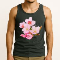 Pink Springtime Cherry Blossoms Sakura Tank Top