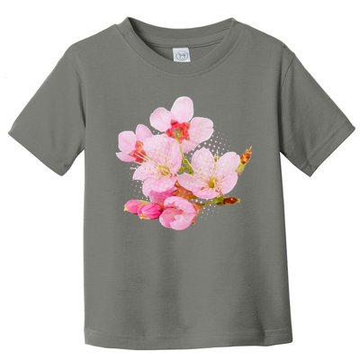 Pink Springtime Cherry Blossoms Sakura Toddler T-Shirt