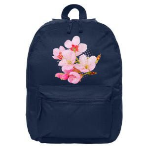 Pink Springtime Cherry Blossoms Sakura 16 in Basic Backpack