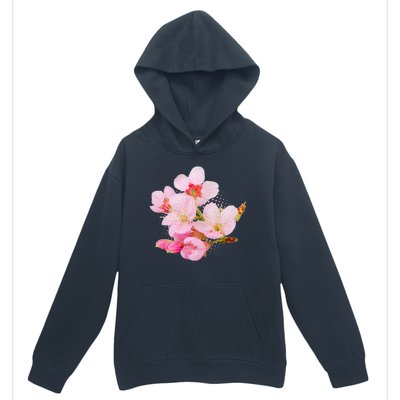 Pink Springtime Cherry Blossoms Sakura Urban Pullover Hoodie