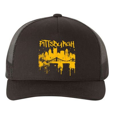 Pittsburgh Sl City Skyline Yupoong Adult 5-Panel Trucker Hat