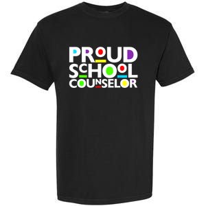 Proud School Counselor Africa Pride Black History Month Garment-Dyed Heavyweight T-Shirt